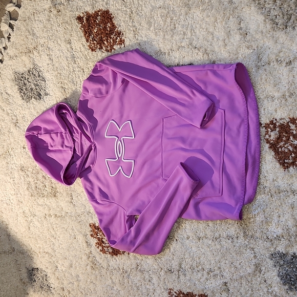 Clothing Womens Purple Under Armour Hoodie Under Armour Tops